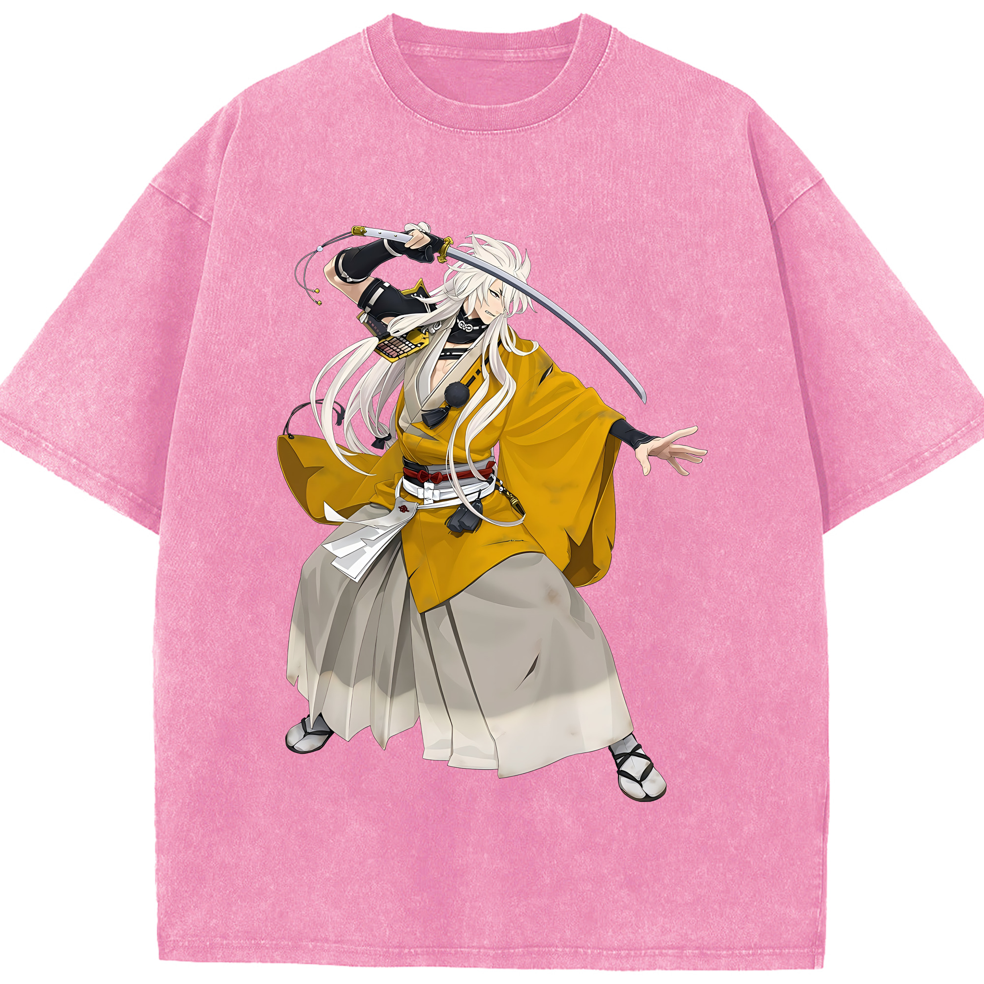 （画像用） 刀剣乱舞 Touken Ranbu 綿100% ヴィンテージ風 半袖Tシャツ（フロントプリント）